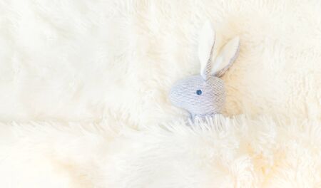 The little plush toy is sleeping. Selective focus. nature.の写真素材