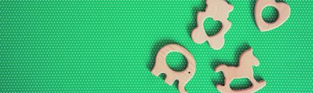 baby accessories for newborns on a colored background. selective focus. nature.の写真素材