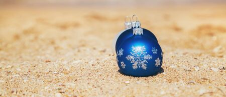 Christmas on the beach. Travels. Selective focus natureの写真素材