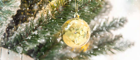 Merry Christmas, Holidays greeting card background. Selective focus. nature.