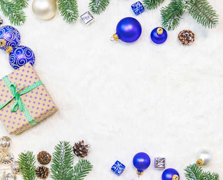 beautiful christmas background. new Year. selective focus holiday