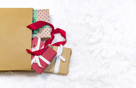 Shopping for gifts for Christmas and New Year. Selective focus. Holiday.