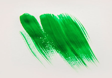 Texture paint on white background. Selective focus.の写真素材