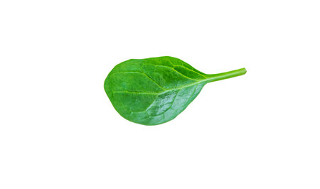 Spinach leaves isolate on white background. selective focus. food.