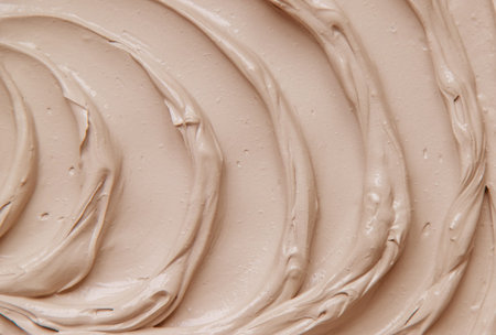 Clay texture spa mask for face and body. Selective focus.