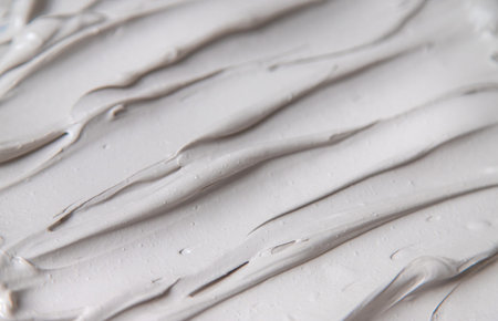 Clay texture spa mask for face and body. Selective focus.