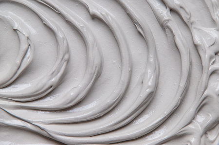 Clay texture spa mask for face and body. Selective focus.