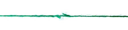 Thread isolated on a white background. Selective focus.