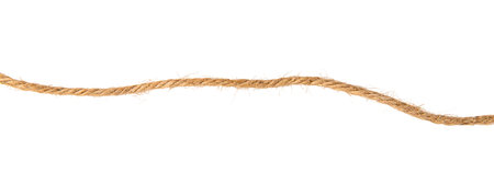 Thread isolated on a white background. Selective focus.