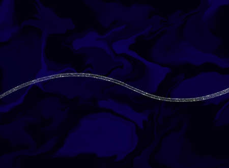 Abstract blue background in watercolor style with sparks and luminous line. Modern design. Elegant illustration.の写真素材