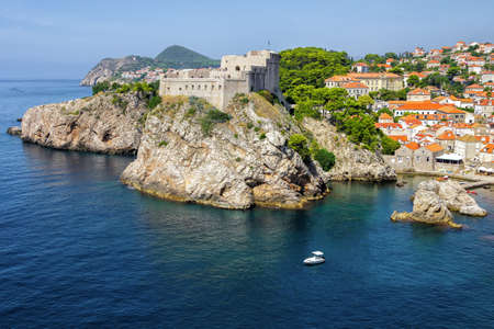 Dubrovnik, old town  - the Fort Lovrijenac  - view from the city wallsのeditorial素材