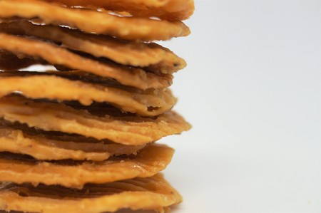 Krong Krang Thai Snack, Crunchy Caramelized Thai Cookie,Homemade Fresh mealの写真素材