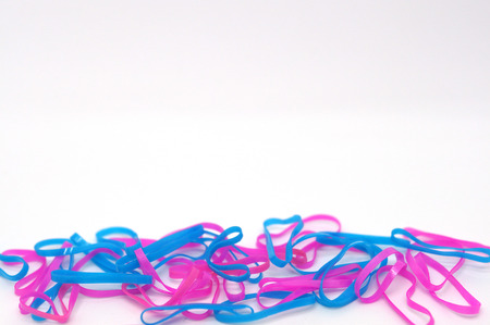 Rubber Band, Elastic, Elastic Band, Full Color  a loop of stretchy rubber for holding things together. the full range of colors.の写真素材