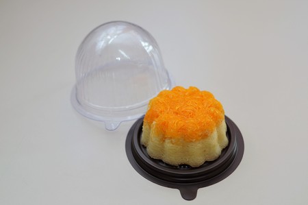 Golden Egg Yolk Threads Thai Dessert Cake, Foi Thong Cake
