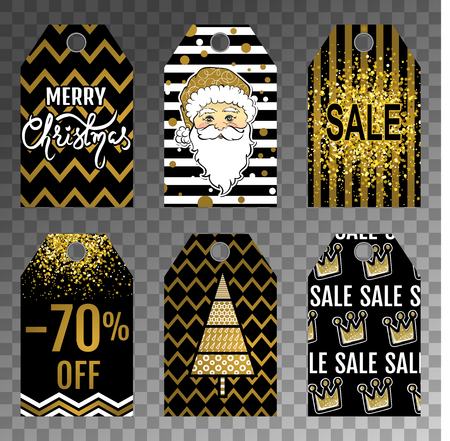 Collection tag of Christmas saleのイラスト素材