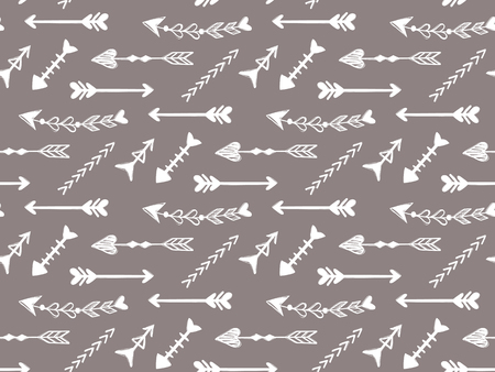 Vector arrows seamless pattern. Tribal background. Good for wallのイラスト素材