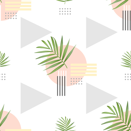 Vector fashion seamless pattern. Stylish geometric backgroundのイラスト素材