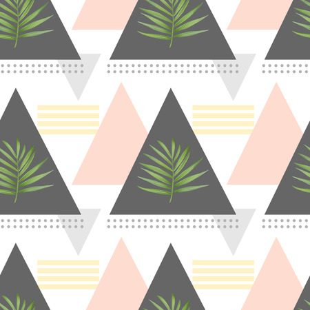 Vector fashion seamless pattern. Stylish geometric background
