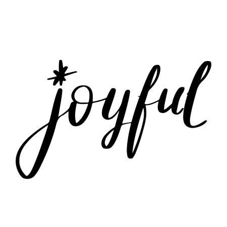 Shine Bright - Vector hand drawn lettering phrases. Merry Christmas and Happy New Year 2019. Holidays quotes for photo overlays, greeting cards, posters.のイラスト素材