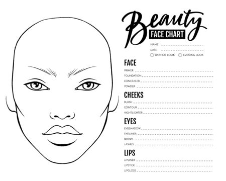 Printable Makeup Face Template Saubhaya Makeup
