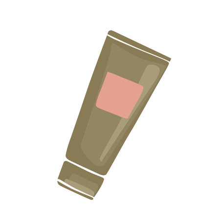 Vector Hand Cream Tube Minimalist Cosmetic Skin Care product Illustrationのイラスト素材
