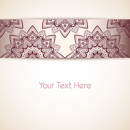 Beautiful Floral Card Template, Vector Illustration for Your Projectsのイラスト素材