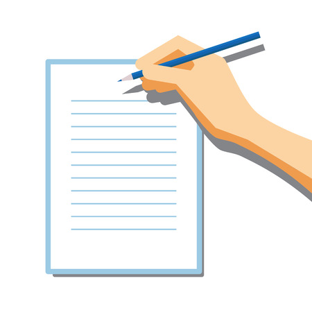 Paper Signing Flat Vector Illustration for Your Projectsのイラスト素材
