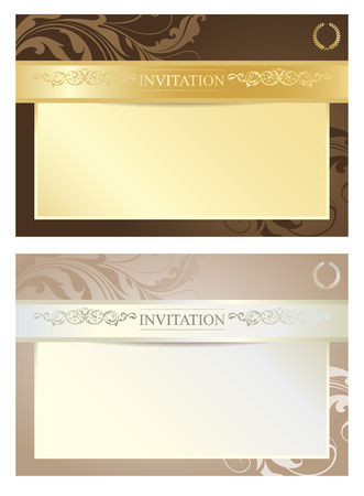 Elegant Royal Invitation Setのイラスト素材