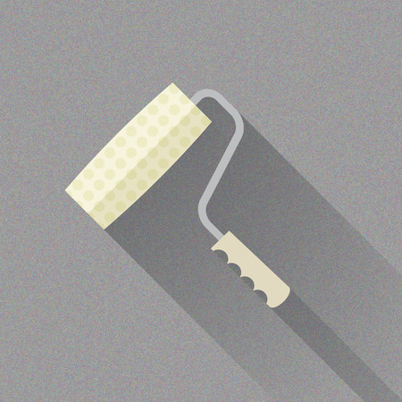 Paint Roller Flat Vector Illustration for Your Projectsのイラスト素材