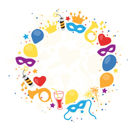 Carnival, Festival, Party, Birthday Decoration, Vectorのイラスト素材