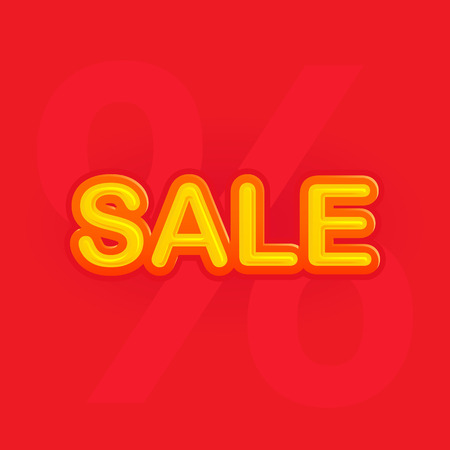 sale with discount sign, flat vector illustration for your projectsのイラスト素材