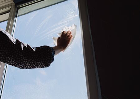 Window Cleaning Squeegee, cleaning servicesの写真素材