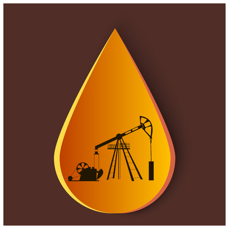 yellow oil dropのイラスト素材