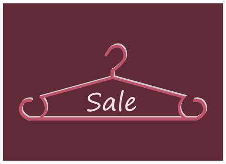 Hanger icon isolated on white backgroundのイラスト素材