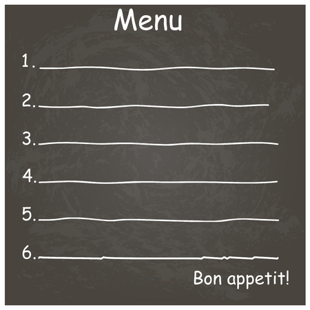 Illustration of Vintage Typographical Element for Menu On Chalkboardのイラスト素材