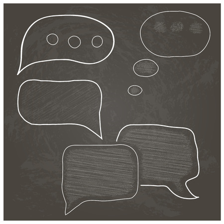 Most common used acronyms and abbreviations on retro style speech bubbles.のイラスト素材