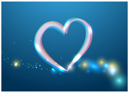 Vector Illustration Of Looping Ribbon. Valentines Day Or Medical Conceptのイラスト素材