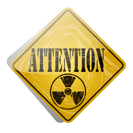 The radiation icon . Radiation symbol . Vector illustrationのイラスト素材