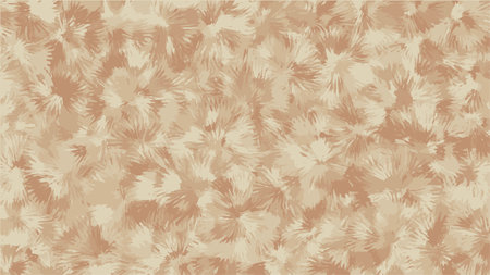 Beige fur texture. Sample of animal wool. Woolen textured template. Cozy warm fluffy background, blanket, throw. Imitation of shaggy fur. Vector.のイラスト素材