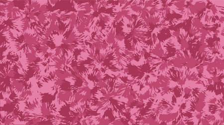 Abstract background pattern of floral theme in viva magenta pantone color. Pink, red, burgundy, magenta backdrop. Flower Vector illustration.のイラスト素材