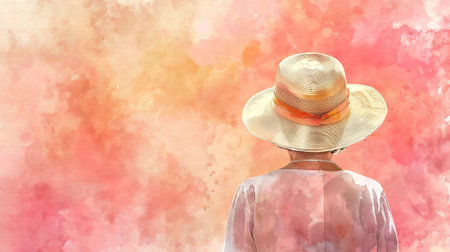 Pink Rose Petals Background. Romantic floral backdrop. Concept of love, passion, nature's beauty, Valentine's Day celebration. Wide banner. Greeting card. Copy space.の写真素材