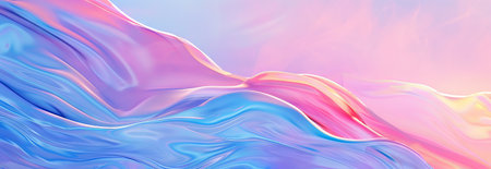 Abstract pastel mountains with fluid shapes and soft colors. Concept of abstract art, fluid design,...