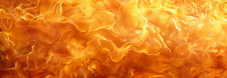 Abstract background of fire with flowing orange and yellow flames. Dynamic and vibrant flame...