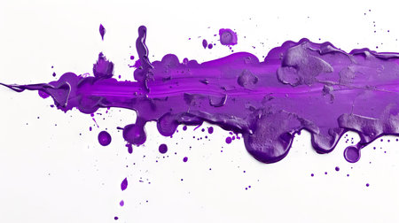 Purple paint splash and droplet. Vibrant color creativity. Painting, art, color splashes, texture,...