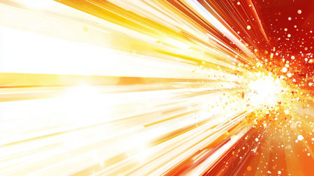 Dynamic abstract energy burst with light streaks and vibrant particles. Abstract background.