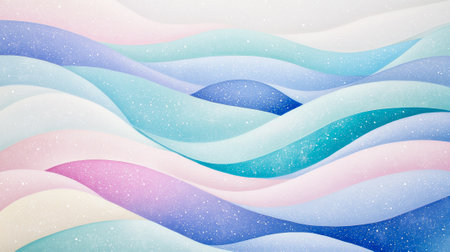Abstract background with shining glitter accents in pastel waves. concept of modern art, glitter...