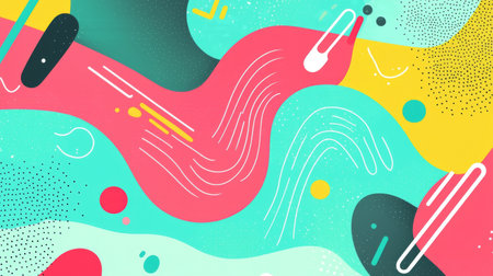 Vibrant abstract geometric art with dynamic shapes and lines. concept of modern design, creativity,...