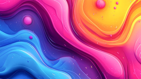 Neon abstract background with glowing patterns in vivid colors. concept of modern artistic design,...