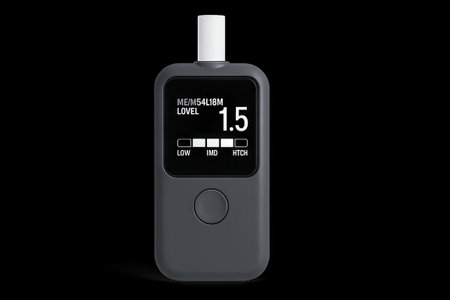 Metabolism level indicator device displaying measurement on digital screen for health monitoring...