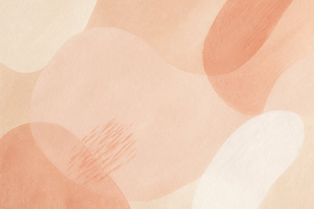 Watercolor abstract pastel shapes in neutral tones seamless pattern background for modern decor. concept of minimalist art, contemporary design, soothing palette, background.の写真素材